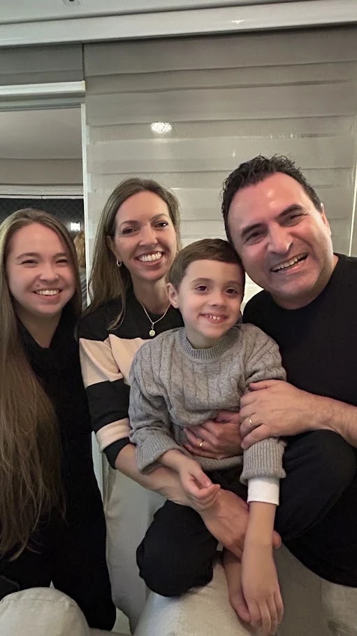 Leatrice Bez com a família
